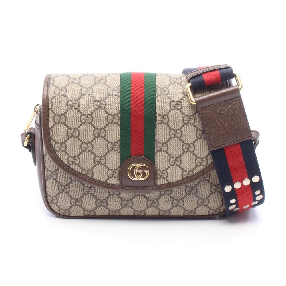Gucci Ophidia Small GG Supreme Shoulder Bag/Handbag, Coated Canvas and Leathe...